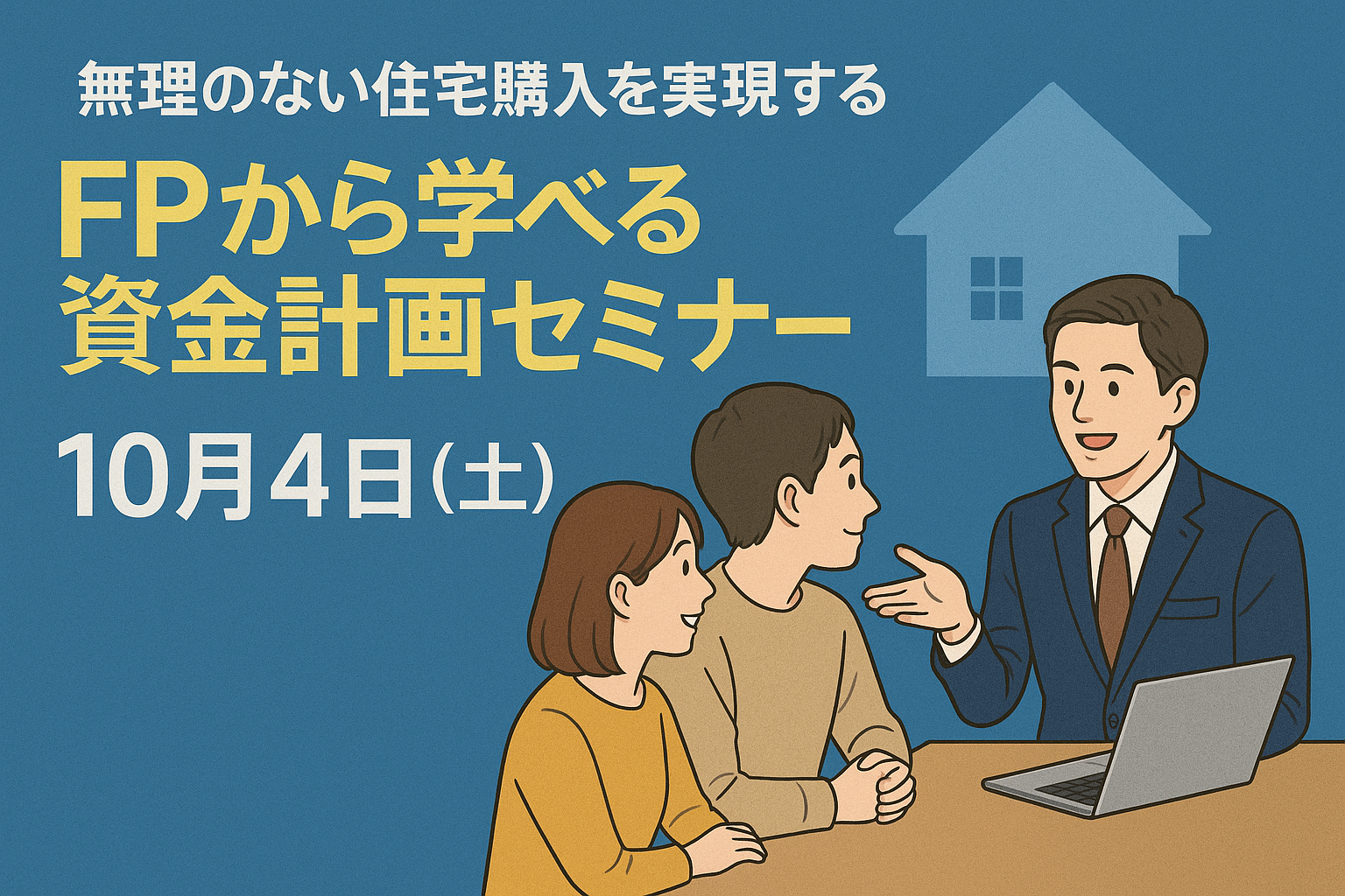 【10/4(土)】無理のない住宅購入を実現する!FPから学べる資金計画相談会